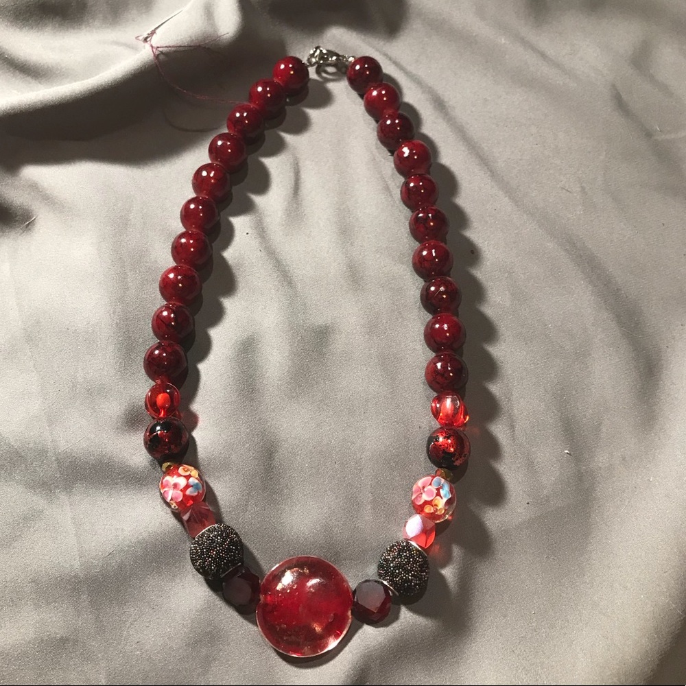 Handmade boho style necklace!